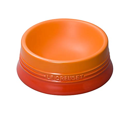 ル・クルーゼ(Le Creuset) ペットボウル ペットボール(M) オレンジ 犬 猫 防汚 電子レンジ 対応 【日本品】