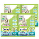 デオトイレ 猫用 サンド 香る消臭 抗菌サンド グリーン 3.8L×4個 おしっこ ペット用品 ユニチャーム[ケース販売]