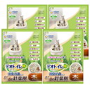 デオトイレ 針葉樹の飛び散らない消臭・抗菌チップ 4L×4個 (まとめ買い) システムトイレ各社共通