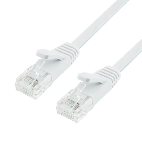 樂天商城 - ホーリック LANケーブル UTP カテゴリー6A フラット 2m ホワイト LC20-036FW