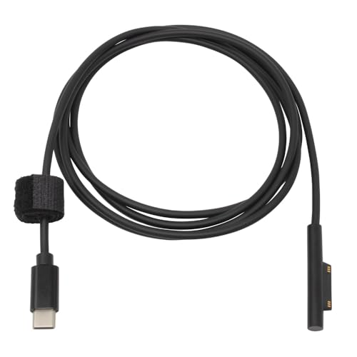 Surface用ブラック/1.5m/CDC-SURF-15・パッケージ個数:1・PD対応USB Type-C搭載ACアダプタで、Surface Connectを搭載するMicrosoft製Surface機器を充電できるケーブルです。・ACアダプタ (DC入力) 側: USB Type-C オス・DC出力側: Surface Connect プラグ・出力電圧: DC15V、最大出力: 45W・カラー: ブラック、ケーブル長: 約1.5mPD対応USB Type-C搭載ACアダプタで、Surface Connectを搭載するMicrosoft製Surface機器を充電できるケーブルです。 専用ACアダプタを使う必要がなくなり、持ち運ぶ荷物が減ります。 Surface Connect端子に対応する機器に使えます。[1] 最大45WのSurface機器の充電や動作に対応します。[2] DC出力電圧はDC15Vの電圧です。[3] ケーブルはしなやかで取り回しやすいです。 [1] 対応しない形状のプラグを無理に差し込まないでください。 [2] 最大出力は接続するACアダプタの能力に依存します。出力45W以上のACアダプタを推奨します。 [3] ACアダプタはDC15V／3A以上に対応する製品をご使用ください。最大対応電圧が15V未満のACアダプタでは15Vを出力できません。 本製品はパワーユーザー向けパーツです。利用者個人の責任においてご使用ください。