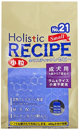 ホリスティックレセピー ラム&ライス 小粒 成犬用 2.4kg(400g×6)