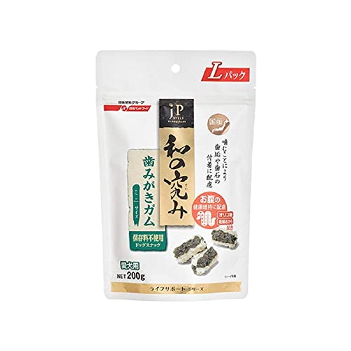 楽天SNマート　楽天市場店ジェーピースタイル 犬用おやつ JPスタイル 和の究み 歯みがきガム ミニ【国産】 200g×16個 （ケース販売）