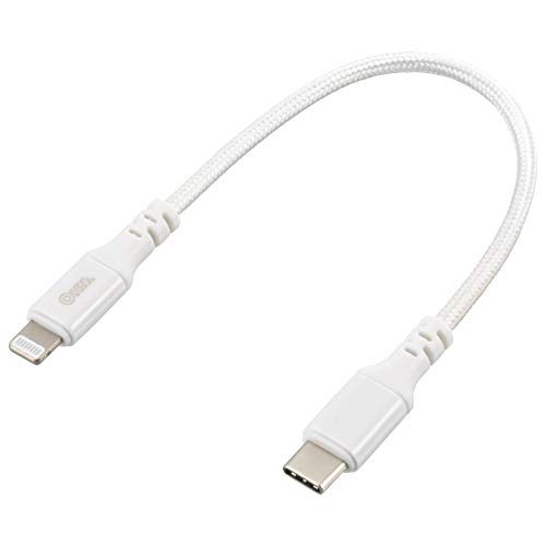 Iee1394 Cable - オーム(OHM) AudioComm断線に強いライトニングケーブル TypeC 15cm SIP-L015ECH-W