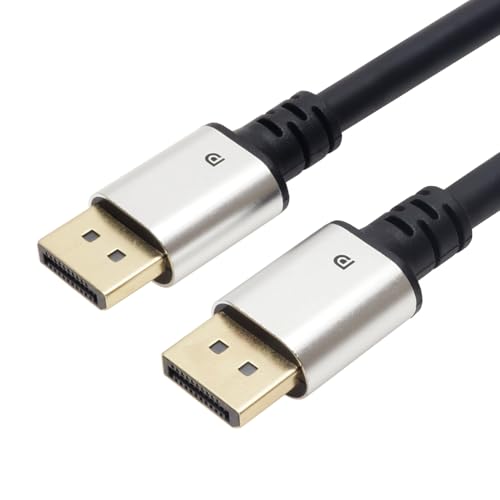 1.4規格準拠シルバー/1m/DP10-046SB・Size:1mStyle:1.4規格準拠・パッケージ個数:1・DisplayPort 規格 Ver1.4準拠 / 最大32.4Gbpsの帯域幅をサポートし、32チャンネル 1536 kHz/24bit までのオーディオストリームに対応しています。 / 下位規格との互換性もあるため、Ver1.3やVer1.2の接続環境でも使用可能です。・コネクタ形状：DisplayPort（オス）-DisplayPort（オス）・コネクタサイズ：W約19.6 x H約11.0 x D約47.5 mm・ケーブル直径：約7.3mm・ケーブル長：1m高品質な映像と音声を忠実に伝送 DisplayPort端子を搭載したパソコンなどと、ディスプレイモニターの接続に使用可能なDisplayPort ケーブルです。 1本のケーブルで映像信号と音声信号の伝送が行えます。 DisplayPort 規格 Ver1.4準拠 最大32.4Gbpsの帯域幅をサポートし、32チャンネル 1536 kHz/24bit までのオーディオストリームに対応しています。 下位規格との互換性もあるため、Ver1.3やVer1.2の接続環境でも使用可能です。 8K/60p、4K/120p対応 8K/60p、4K/120pなどの超高画質映像を対応機器でお楽しみいただけます。 ディスプレイストリーム圧縮(DSC)使用時のみ HDR（ハイダイナミックレンジ）対応 従来のSDR（スタンダードダイナミックレンジ）に比べ、より自然でリアルな明暗描写が可能です。 静的HDRの他に、フレームごとにコントラストや色深度をコントロールする動的HDRにも対応しています。 ディスプレイストリーム圧縮(DSC)対応 HDCP/DPCP対応 3重シールド構造ケーブル 金メッキ端子 無鉛ハンダ・OFC電材使用
