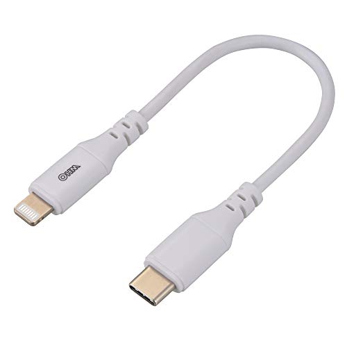 Iee1394 Cable - AudioComm Type-C/ライトニングケーブル 0.15m_SIP-L015CH-W 01-7121 オーム電機