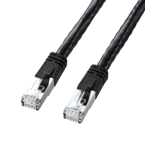 Cross （~5 m） - サンワサプライ PoE CAT6LANケーブル 15m ブラック KB-T6POE-15BK