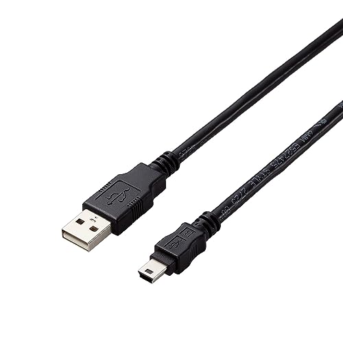 エレコム USB2.0ケーブル (USB-Aオス - USB Mini-Bオス) 5m 480Mbps対応 EU RoHS指...