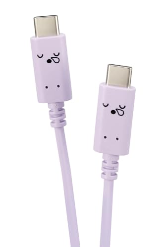エレコム USB-C & USB-C ケーブル 60W 20V 3A 2m USB PD対応 スリーピー(パープル×...