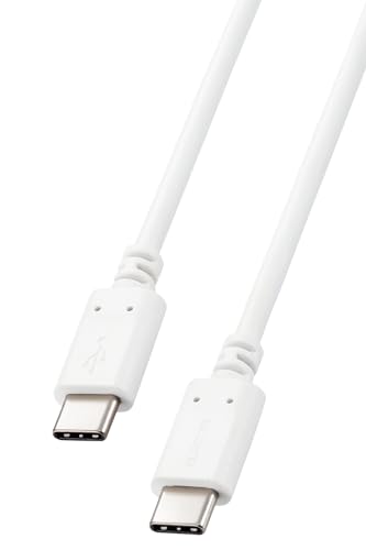 エレコム USB Type-C & Type-C ケーブル USB PD対応 100W 1.5m シリコン メッシュ ホワイト 【iPhone 16 シリーズ 対応検証済】 MPA-CC1GSM15WH