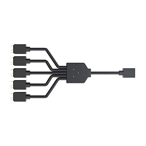 Iee1394 Cable - CoolerMaster 各社アドレサブルRGB対応マザーボード用分岐ケーブル Addressable cable RGB 1-to-5 Cab