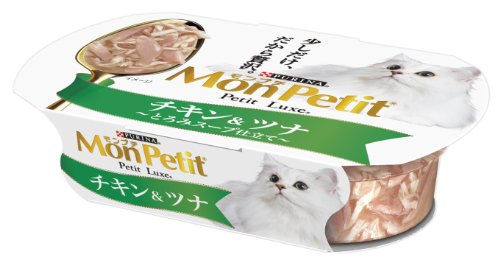 モンプチ プチリュクスカップ 成猫用 チキン&ツナ とろみスープ仕立て 57g×48個入り (ケース販売) [キ..