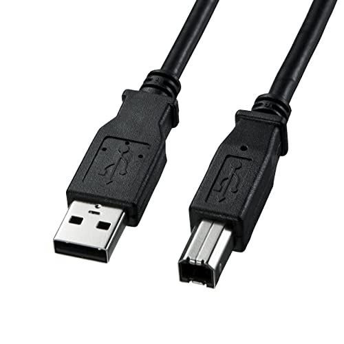 ブラック/1.5m/KU20-15BKK2・Color:ブラックSize:1.5m・パッケージ個数:1・USB2.0規格・USB1.1規格準拠のパソコンとUSB機器（プリンター・HDD・USBハブ・スキャナ等）との接続や、USBハブとUSB機器を接続する時に使用するケーブルです。（「シリーズA」コネクタを持つ機器と「シリーズB」コネクタを持つ機器とを接続します）・スタンダードコネクタタイプです。・USB2.0の「Hi-SPEED」モード（転送速度480Mbps）に対応した高品質ケーブルです。USB1.1規格（転送速度12Mbps・1.5Mbps）の機器にも使用できます。・USB IF（USB Implementers Forum）で認証された製品です。・銅製の高密度編組みシールド材の内側に密閉型のアルミシールド処理を施した二重シールドケーブルで、低域から高域まで、ほとんどのノイズから大切なデータを守ります。●USB2.0規格・USB1.1規格準拠のパソコンとUSB機器（プリンター・HDD・USBハブ・スキャナ等）との接続や、USBハブとUSB機器を接続する時に使用するケーブルです。 （「シリーズA」コネクタを持つ機器と「シリーズB」コネクタを持つ機器とを接続します） ●スタンダードコネクタタイプです。 ●USB2.0の「Hi-SPEED」モード（転送速度480Mbps）に対応した高品質ケーブルです。USB1.1規格（転送速度12Mbps・1.5Mbps）の機器にも使用できます。 ●USB IF（USB Implementers Forum）で認証された製品です。 ●銅製の高密度編組みシールド材の内側に密閉型のアルミシールド処理を施した二重シールドケーブルで、低域から高域まで、ほとんどのノイズから大切なデータを守ります。 ●芯線を2本ずつよりあわせたノイズに強いツイストペア線を使用しています。 ●内部を樹脂モールドで固め、さらに全面シールド処理を施したモールドコネクタなので、外部干渉を防ぎノイズ対策も万全です。耐振動・耐衝撃性にも優れています。 ●サビにも強く、経年変化による信号劣化の心配が少ない金メッキ処理を施したピン（コンタクト）を使用しています。 ●インテル社とマイクロソフト社が共同で作成したパソコンの規格に基づくPC99ケーブルです。パソコンと周辺機器を正しく接続するためにコネクタが色分けされています。 ●土壌や地下水などの環境汚染の原因となる鉛を含まない無鉛ハンダを使用しています。 カラー：ブラック ケーブル長：1.5m 重量：約74g コネクタ形状：USB Aコネクタオス-USB Bコネクタオス（USB2.0 Aコネクタオス - USB2.0 Bコネクタオス） ケーブル直径：5mm ケーブル規格：UL20276 結線：ストレート全結線 特注ロット数：300本 発注数量が300本より多い場合には特注をお受けすることが可能です。最小ロット数は変動することもありますので事前にご確認ください。価格・納期・仕様などについては、サンワサプライ営業までお問い合わせください。