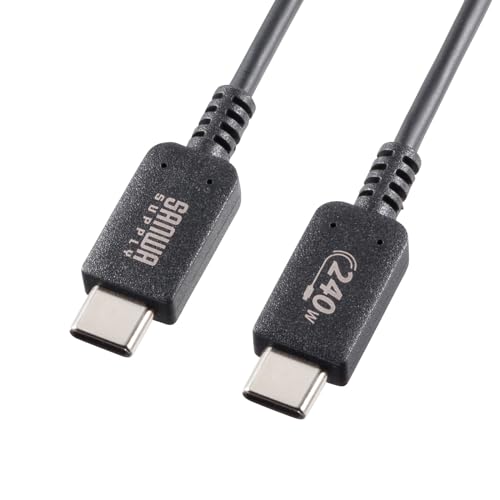 ブラック/2m/KU-CCPE20・Size:2m・パッケージ個数:1・USB Type-Cポートを持つパソコンやタブレット端末などと、USB機器（Type-Cポートを持つ機種）を接続するためのケーブルです。・コネクタの表・裏を気にせず使える　USB Type-Cコネクタを採用しています。・USB IF（USB Implementers Forum）で認証された製品です。・USB2.0の「HI-SPEED」モードに対応した高品質ケーブルです。・USB PD240W（USB Power Delivery EPR）に対応しています。USB PD対応の機器、環境では最大DC48V/5A（240W）の電源供給が可能です。従来のUSB Power Delivery 最大20V/5A（100W）にも対応しています。供給電源は接続する機器や電源の仕様により異なります。●USB Type-Cポートを持つパソコンやタブレット端末などと、USB機器（Type-Cポートを持つ機種）を接続するためのケーブルです。 ●コネクタの表・裏を気にせず使える　USB Type-Cコネクタを採用しています。 ●USB IF（USB Implementers Forum）で認証された製品です。 ●USB2.0の「HI-SPEED」モードに対応した高品質ケーブルです。 ●USB PD240W（USB Power Delivery EPR）に対応しています。USB PD対応の機器、環境では最大DC48V/5A（240W）の電源供給が可能です。 従来のUSB Power Delivery 最大20V/5A（100W）にも対応しています。 供給電源は接続する機器や電源の仕様により異なります。 ●ノイズに強い2重シールド構造です。 ●錆にも強く、経年変化による信号劣化の心配が少ない金メッキ処理を施したピン（コンタクト）を使用しています。 カラー：ブラック コネクタ形状：USB Type-Cコネクタオス−USB Type-Cコネクタオス (USB2.0 Type-Cコネクタオス−USB2.0 Type-Cコネクタオス） ケーブル長：2m ケーブル径：3.1mm 線材規格：UL2725 USB PD（USB Power Delivery）：対応 最大PD240W（48V/5A） USB PD対応機器に限ります。供給電源はPD対応の機器や電源の仕様により異なります。 規格：USB2.0/USB1.1 重量：約48g 認証：有り