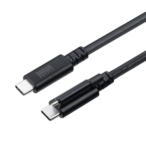 シングルスクリューロックブラック/2m/KU-20GCCPESSL20・Size:2mStyle:シングルスクリューロック・パッケージ個数:1・シングルスクリューロックを採用しており、1つのねじで簡単に機器との接続を固定できます。・産業用途やモバイル機器の使用に適しており、接続が外れにくくなり、データの転送や電力供給が途切れる心配が少なくなります。・USB PD240W（USB Power Delivery EPR）に対応しています。USB PD対応の機器、環境では最大DC48V/5A（240W）の電源供給が可能です。従来のUSB Power Delivery 最大20V/5A（100W）にも対応しています。・USB 20Gbps（USB4 Gen2×2）の「SuperSpeed＋USB（転送速度 20Gbps）」に対応した高品質ケーブルです。・Type-C（DisplayPort Altモード対応）搭載機器と、Type-C（DisplayPort Altモード対応）の入力端子を持つディスプレイを接続して使用することができます。4K60Hz対応です。●シングルスクリューロックを採用しており、1つのねじで簡単に機器との接続を固定できます。 ●産業用途やモバイル機器の使用に適しており、接続が外れにくくなり、データの転送や電力供給が途切れる心配が少なくなります。 ●USB PD240W（USB Power Delivery EPR）に対応しています。USB PD対応の機器、環境では最大DC48V/5A（240W）の電源供給が可能です。 従来のUSB Power Delivery 最大20V/5A（100W）にも対応しています。 ●USB 20Gbps（USB4 Gen2×2）の「SuperSpeed＋USB（転送速度 20Gbps）」に対応した高品質ケーブルです。 ●Type-C（DisplayPort Altモード対応）搭載機器と、Type-C（DisplayPort Altモード対応）の入力端子を持つディスプレイを接続して使用することができます。4K60Hz対応です。 ●ノイズに強い3重シールド構造です。 ●錆にも強く、経年変化による信号劣化の少ない金メッキピンを使用しています。 ●USB IF（USB Implementers Forum）で認証された製品です。スクリューロックの取り扱い方法 取り付け・取り外し方法：スクリュー部分は、無理に力をかけずに回して固定してください。取り外す際も、優しくスクリューを緩めてから抜くようにしてください。 締めすぎ注意：スクリューを強く締めすぎると、コネクタや接続機器に負荷がかかり、破損の原因となります。適度な締め具合を心掛けてください。 機器側の対応確認：接続する機器がスクリューロック対応であることをご確認ください。スクリューロック非対応の機器に強引に取り付けると、ポートの破損やケーブルの故障を招く恐れがあります。 ケーブル長：2m ケーブル径：5.0mm コネクタ形状：USB 20Gbps Type-Cコネクタオス−USB 20Gbps Type-Cコネクタオス （USB4 Type-Cコネクタオス - USB4 Type-Cコネクタオス） USB 3.2 Gen2/Gen1・USB 3.1 Gen2/Gen1 対応 線材規格：UL2725 USB PD：対応 USB PD対応機器に限ります。供給電源はPD対応の機器や電源の仕様により異なります。 USB PD仕様：最大PD240W（48V/5A） 規格：SuperSpeed USB 20Gbps USB4 Gen2×2、240W 認証有無：あり 重量：約89g