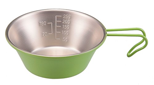 グリーン/外径120×高さ45mm/UH-13・Color:グリーン・パッケージ個数:1・原産国:日本・製品サイズ:(約)外径120×高さ45mm(本体のみ)・製品重量:(約)85g・材質:ステンレス鋼(クロム18％・ニッケル8％)、外側塗装:アクリルシリコン樹脂塗装・容量:(約)320ml日本製金物の街、燕三条で生産 広口食器として使用可能 計量に便利な目盛付 積み重ねができ、スッキリ収納 丈夫で錆びにくいステンレス製