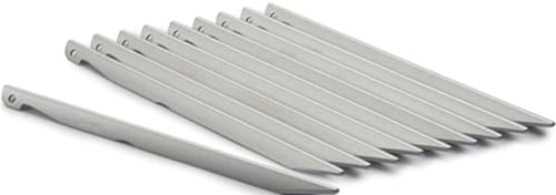 プロモンテ(PuroMonte) アウトドア キャンプ テント ペグ アルミカラーペグ10本セット シルバー(SV) OGK3105SET