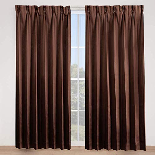 アイリスプラザ カーテン 1級遮光 丈100cm 2枚組 UVカット率85% 【節電/省エネ】断熱効果50%・保温効果30%以上 洗濯機対応 リ