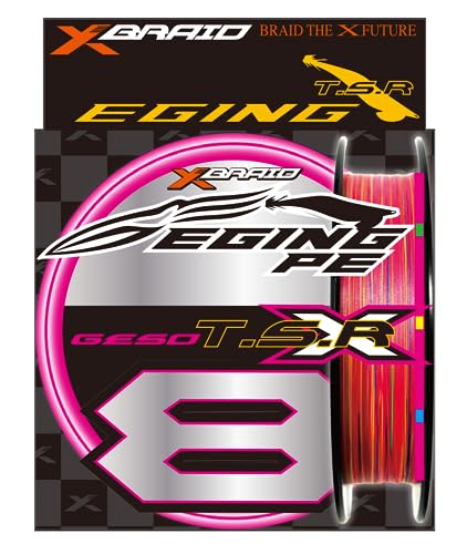 210m新蛍光ピンク/0.6号/-・Size:0.6号Style:210m・パッケージ個数:1・巻数:210m・号数: 0.6号 (13.5lb)・ラインカラー: 新蛍光ピンク 単色+2m毎マーク [10m毎 新蛍光ピンク (170cm)+マーカーグリーン(30cm)、 新蛍光ピンク (170cm)+マーカーイエロー(30cm)、 新蛍光ピンク (170cm)+マーカーライトブルー(30cm) 3パターンローテーション]・ライン素材: PE (8本撚 比重0.98) / スペック: 高撥水性 高平滑性 明瞭性、中硬糸質・おすすめ釣法 : エギング最新技術を投入し、前作「GesoX 」を凌駕した新たなPEライン｢XBRAID GESO TSR X8｣が登場。 ・【高平滑性】……表面の平滑性を高めることで、激しいジャークでの「ケバ立ち」を抑制させ、凹凸の少なさがラインのガイド抜けを滑らかにさせます。 ・【高撥水性】……高い撥水性で水を弾くので、エギをジャークした際に起きる抵抗感が少なくライン捌きが抜群に向上。 ・【明瞭性】……従来品と比べ色が長持ちする「新特殊技術」により「色落ち」を抑制。視認性を向上させた「新マルチ蛍光色」を採用することで、 　　　　　　　 エギの軌道が把握しやすく、ライン全体で操作しているかのような感覚を発揮し、微細なアタリでも感知し、ターゲットとの距離感を縮めます。 ・【中硬糸質】……エギングに適した「張り・コシ」を持つ「中硬糸質」が、ライントラブルを大きく低減させます。 まさに、エギングに適した新蛍光ピンクカラー&8本組みのPEライン「XBRAID GESO TSR X8」がついに始動