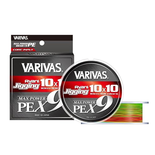 乐天商城 - バリバス(VARIVAS) 9本撚り PEライン アバニ ジギング10×10 マックスパワーPE X9 600m 6号