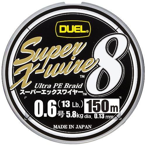 DUEL(デュエル) PEライン 0.6号 スーパーエックスワイヤー8 (Super X-wire 8) 150m 0.6号 S シルバー H3