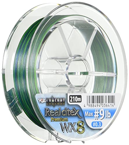0.3号/9lb3色/0.3号/1・Color:3色Style:0.3号/9lb・パッケージ個数:1・主な対応魚種:アジ メバル サバ マダイ など全魚種対応・主な釣法:アジング メバリング・素材:PE(ダイニ-マ)・号数:0.3号 / 全長:210m / 強度:9lb / 8本編み・カラー:10m毎3色(ホワイト・ウルトラジグマングリーン・ゲソピンク)+1m毎マーク(10cmパープル)プレミアムを冠するに値する、異次元の強度と類稀なる耐久性。 YGK WX組工法ここに極まれり。JAPAN規格である号数表示。 規格での0.3号はdia0.090mmが標準糸径です。これを、PEの素材特性と比重で置き換えた単位を使用すると70dtex(0.70g/100m)という繊度となります。 つまり、0.3号は100mあたりの重さが0.70gであって、これより軽ければ細い糸、重たければ太い糸という事になります。 リアル0.3号Max9lb世界最強のPEが、至宝の世界へといざない