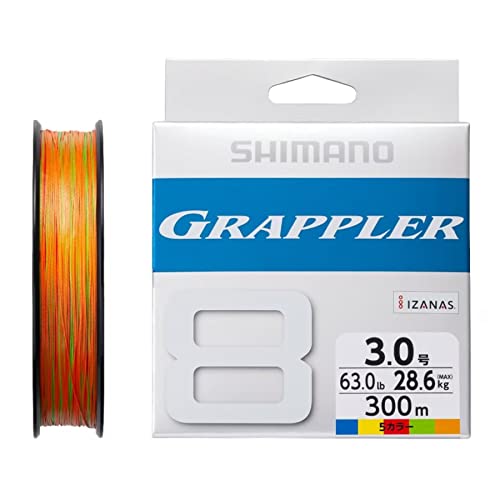 Rakuten - シマノ(SHIMANO) グラップラー8 PE 300m LD-A71U 5カラー (5色×10m) 3号