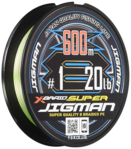 Sports, Outdoors - エックスブレイド(X-Braid) スーパー ジグマン X8 600m 1号 20lb5カラー