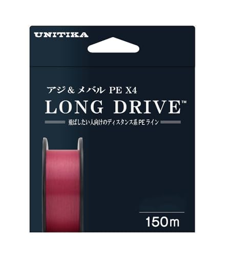 ユニチカ(UNITIKA) アジ&メバル PE X4 ロングドライブ 150m ピンク 0.4号 (8lb)