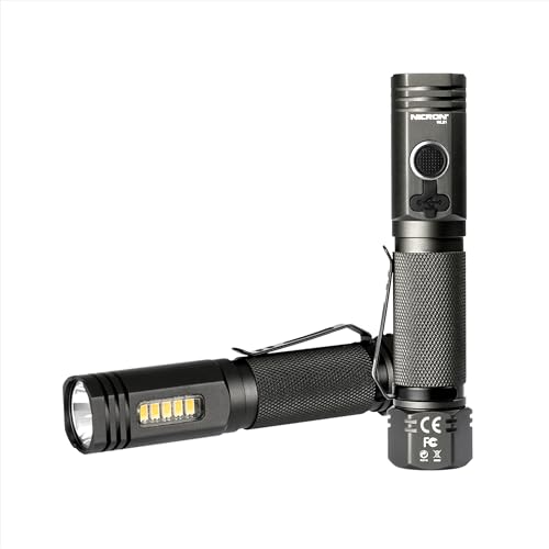 NICRON ニクロン LED ハンディ ライト スリム マグネット クリップ付 小型 充電式 ...