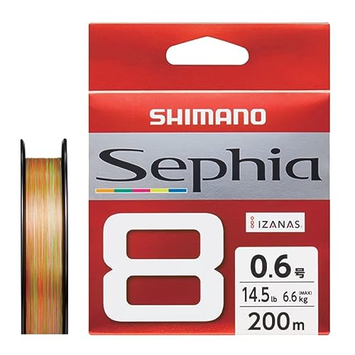 Rakuten - シマノ(SHIMANO) PEライン セフィア 8 200m LD-E61W 0.6号 5カラー