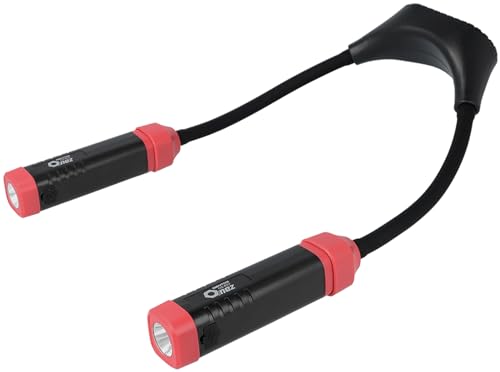 200ルーメン/充電式 OZ-R2Xブラック/-/OZ-R2X・Style:200ルーメン/充電式 OZ-R2X・サイズ(約):幅28×奥行103.5×高さ28mm、本体重量:約335g (電池含む、フラッシュライト本体2本および首掛けアーム含む)・セット内容・付属品:本体・マグネット付きフレキシブル首掛けアーム・USB Type-Cケーブル (50cm)×2本、使用電池:専用充電池 (内蔵)・明るさ (ライト1本当たり):High/200ルーメン、Eco/100ルーメン、サイドHigh/130ルーメン、サイドEco/65ルーメン・実用点灯 (ライト1本当たり):High/7時間、Eco/14時間、サイドHigh/5時間、サイドEco/13時間、サイド赤色点滅/20時間・機能:1m落下耐久、耐塵・防滴仕様(IP64準拠)、最大照射距離:約98m●首に掛けて使える充電式LEDライト●単品でフラッシュライトとして使用可能●マグネット付きフレキシブル首掛けアーム●USB充電式●フラッシュライト×2個搭載●サイド赤色点滅モード●バッテリーインジケーター／チャージングインジケーター： 充電状態と電池残量の目安を表示。●脱着が可能なマグネット式●テールマグネット●角度調節が自在なマグネット付フレキシブル首掛けアーム●サイドスイッチ