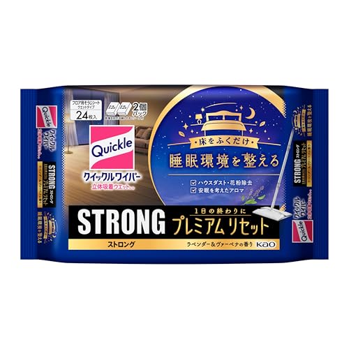 クイックルワイパー 立体吸着ウエットシート ストロング プレミアムリセット 1日の終わりにお部屋も気分もリセット 床をふくだけ睡眠環境を整えるウ（楽天・SNマート　楽天市場店）