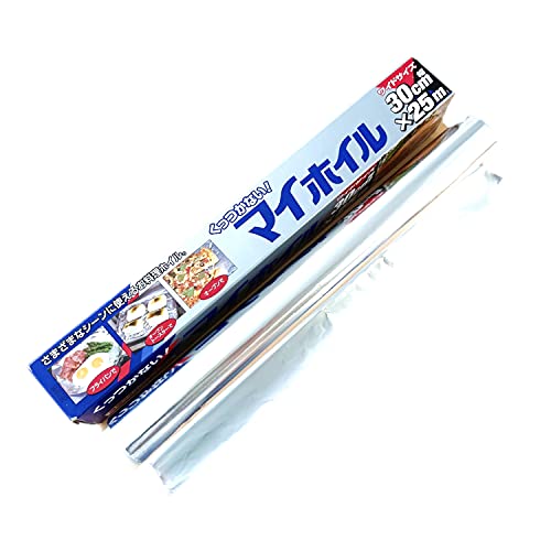 UACJ製箔 アルミホイル シルバー 幅30cm×長さ25m マイホイル くっつかない 片面シリコン樹脂加工 オーブン フライパン 料理 業務用