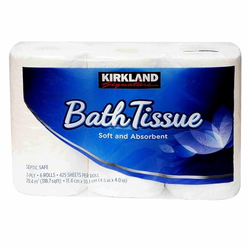 Rakuten - KIRKLAND カークランド バスティッシュ コストコ COSTCO トイレットペーパー 6ロール ダブル 2枚重ね 高吸収