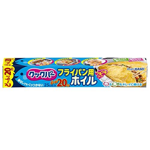 -/25x2000センチメートル (x 1)/4901670115437・Size:25x2000センチメートル (x 1)・パッケージ個数:1・商品サイズ (幅×奥行×高さ) :25cmx20m・原産国:日本・内容量:25cmx20m・材質:アルミニウムはく、シリコーン樹脂・ブラント名: クックパー●片面シリコーン加工のアルミホイルです。●料理がくっつかずサラッときれいにはがせます。●油や汁を通さないので、調理器具の後かたづけが簡単です。●フライパンでノンオイル調理ができます。●たっぷり使えるお得用20mです