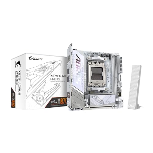 Rakuten - GIGABYTE X870I AORUS PRO ICE - AMD Ryzen 用 ホワイト色 Mini-ITX 小型PC向けゲーミングマザー