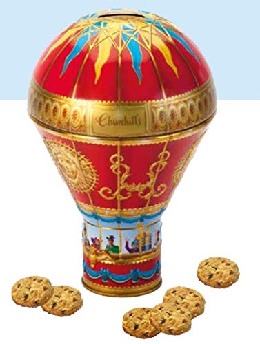 ヴィクトリアンホットエアーバルーンレッド缶(チョコチップクッキー150g)