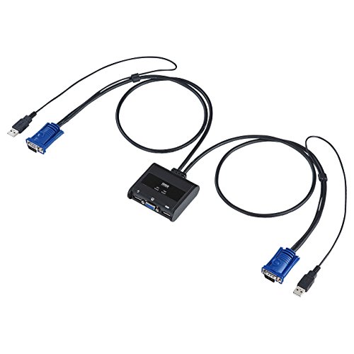 サンワサプライ(Sanwa Supply) パソコン自動切替器(2:1) SW-KVM2UUN