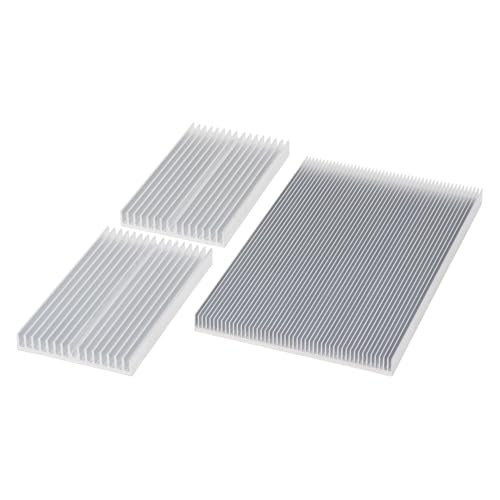 シルバー/Pack of 1/HM-28・Size:Pack of 1・サイズ2種類の大型汎用ヒートシンクセットです。・大: W59×D100×H10mm (2個)・特大: W100×D160×H10mm (1個)・材質: アルミニウム (熱伝導両面テープ貼付済)・カラー: シルバー、RoHS指令準拠 (10物質)サイズ2種類の大型汎用ヒートシンクセットです。 ルーター、USB Type-C接続マルチアダプタ、外付HDD、ACアダプタ、グラフィックカードなどの冷却追加に好適です。 高純度アルミで放熱効果が高いです。 3つのヒートシンクを組み合わせて、さまざまな物の冷却に使えます。 熱伝導両面テープが貼り付け済で、簡単に設置できます。