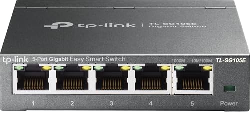 TP-Link ハブ アンマネージプロスイッチ 5ポート TL-SG105E 10/100/1000Mbps ギガビット 管理機能付 メーカーラ