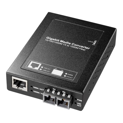 サンワサプライ 光メディアコンバータ（ギガビット対応・ブリッジ・マルチモード） LAN-EC212CB