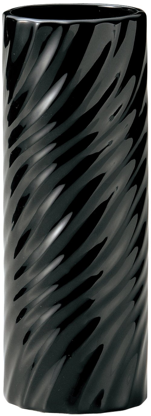 ケー・イー・アイGREEN HOUSE Monochrome Flower Vase ブラック φ9×24.5cm 003-A/BK