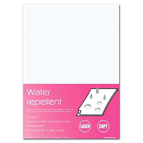 Rakuten - 長門屋商店 撥水紙 【ウォーターリペレント】 ナ-WR101 A4 中厚口 100枚