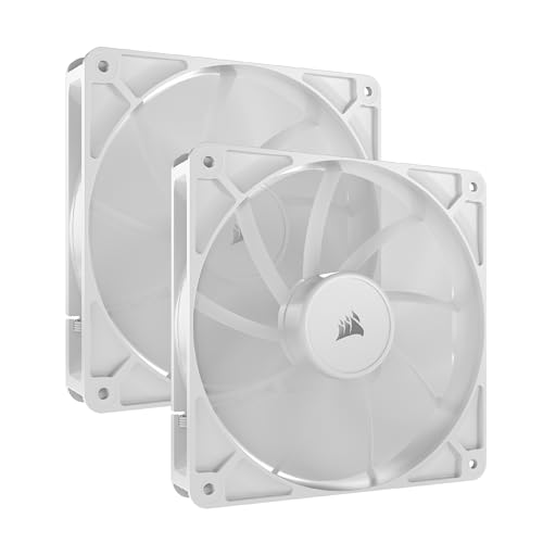 CORSAIR RS140 PWM 140mm PCケースファン デイジーチェーン対応 デュアルパック ホワイト CO-9050195-WW