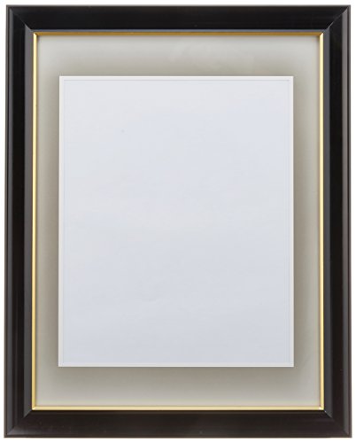 ナカバヤシ 肖像額(葬儀用写真額縁) 黒線入(八) フ-SS-20 [オフィス用品]