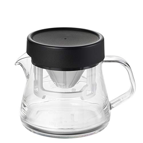 Drip Pots - 曙産業 コーヒーサーバー ストロン 400 コンパクトドリッパーセット ブラック 3杯分 日本製 軽くて割れにくいトライタン樹脂製 ガラスのよう