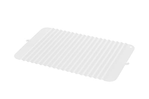 Sink Mats - リッチェル シンクマット ホワイト M シェリー 立てて乾かせるシリコーンシンクマット M 耐熱