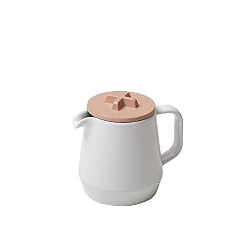 Metallic - ideaco (イデアコ) ティーポット 450ml ホワイト/ベージュ 450teapot