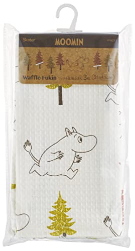 スケーター(Skater) ワッフル 生地 ふきん3枚 ムーミン 31×41cm KFWC3-A